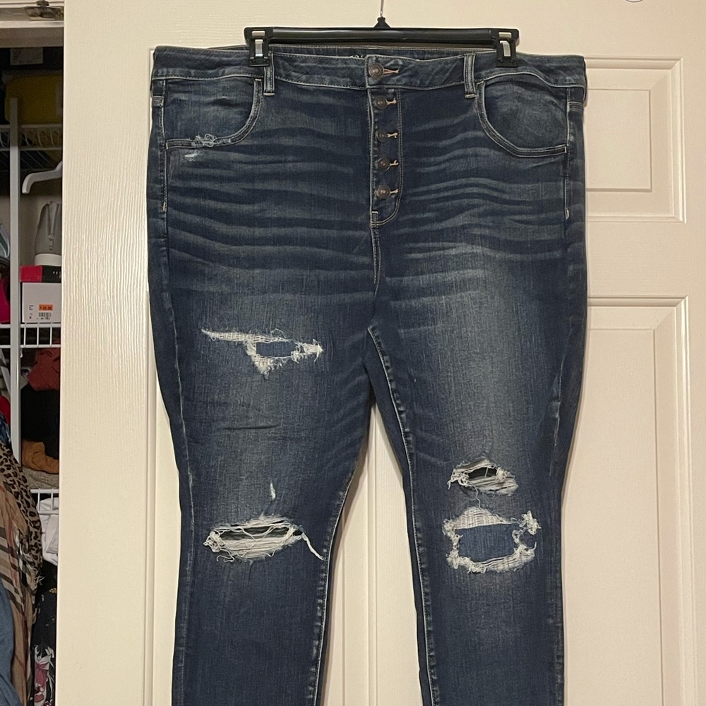 American Eagle button front jeans, Sz 24